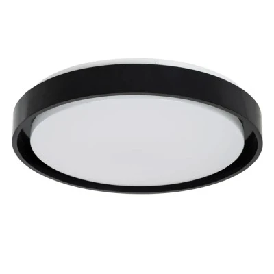 Φωτιστικό οροφής kelvo® BARCHETTA LED 72W 7200lm 120° AC 220-240V IP20 ρυθμιζόμενο λευκό CCT με χειριστήριο από 2700K έως 6000K ντιμμάριζομενο μαύρο ματ 48x48x8.2cm
