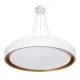 Κρεμαστό φωτιστικό οροφής LED kelvo® BARCHETTA 72W 7200lm 120° AC 220-240V IP20 ρυθμιζόμενο λευκό CCT με χειριστήριο από 2700K έως 6000K ντιμμάριζομενο λευκό & σαμπανιζέ χρυσό ματ 48x48x8.2cm