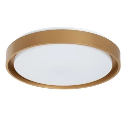 Φωτιστικό οροφής LED kelvo® BARCHETTA 72W 7200lm 120° AC 220-240V IP20 ρυθμιζόμενο λευκό CCT με χειριστήριο από 2700K έως 6000K ντιμάριζομενο σαμπανιζέ χρυσό ματ 48x48x8.2cm