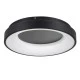 Φωτιστικό οροφής kelvo® SALEM LED 75W 7500lm 120° AC 220-240V IP20 ρυθμιζόμενο λευκό CCT με χειριστήριο από 2700K έως 6000K dimmable μαύρο ματ 45x45x9.5cm