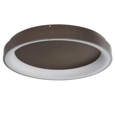 Φωτιστικό οροφής kelvo® SALEM LED 105W 10500lm 120° AC 220-240V IP20 ρυθμιζόμενο λευκό CCT με χειριστήριο από 2700K έως 6000K ντιμμάριζομενο καφέ ματ 60x60x9.5cm