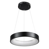 Κρεμαστό φωτιστικό οροφής LED kelvo® SALEM 75W 7500lm 120° AC 220-240V IP20 ρυθμιζόμενο λευκό CCT με χειριστήριο από 2700K έως 6000K ντιμαριζόμενο μαύρο ματ 45x45x6cm