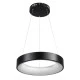 Κρεμαστό φωτιστικό οροφής LED kelvo® SALEM 75W 7500lm 120° AC 220-240V IP20 ρυθμιζόμενο λευκό CCT με χειριστήριο από 2700K έως 6000K ντιμαριζόμενο μαύρο ματ 45x45x6cm