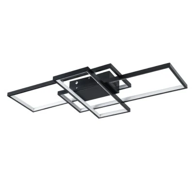 Φωτιστικό οροφής kelvo® QUADRA LED 100W 10000lm 120° AC 220-240V IP20 ρυθμιζόμενο λευκό CCT με χειριστήριο 2700K-6000K ντιμμάριζομαι μαύρο ματ 85x45x9cm Φωτιστικό οροφής kelvo® QUADRA LED 100W 10000lm 120° AC 220-240V IP20 ρυθμιζόμενο λευκό CCT με χειριστήριο 2700K-6000K ντιμμάριζομαι μαύρο ματ 85x45x9cm