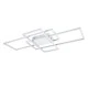 Φωτιστικό οροφής kelvo® QUADRA LED 120W 12000lm 120° AC 220-240V IP20 ρυθμιζόμενο λευκό CCT με χειριστήριο 2700K-6000K dimmable λευκό ματ 105x60x9cm