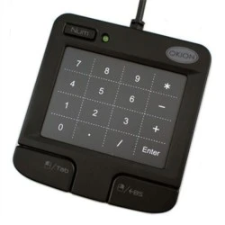 Touch ποντίκι - numpad OKION με λειτουργία USB σε μαύρο χρώμα