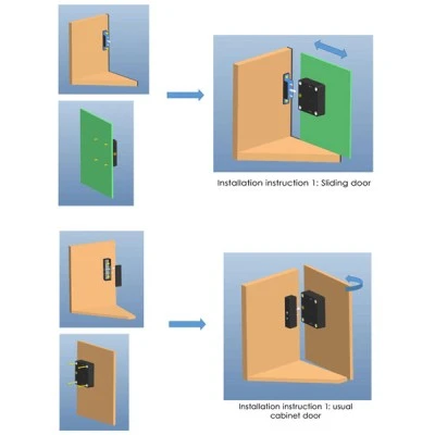 Ηλεκτροπύρος KERONG KR-S61A κρυφός μαύρος με RFID reader 3 λειτουργίες & ειδοποίηση χαμηλής τάσης