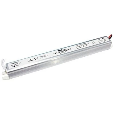 Τροφοδοτικό - led driver αλουμινίου 48W 230VAC στα 12VDC για ταινίες & λάμπες LED μη στεγανό IP20