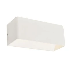 Επίτοιχο φωτιστικό led 2x3W UP-DOWN ορθογώνιο 4000K ενδιάμεσο φως σε λευκό ματ χρώμα