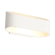 Επίτοιχο μεταλλικό φωτιστικό LED θερμό φως 3000K 3W 2 δέσμεων σε λευκό ματ χρώμα