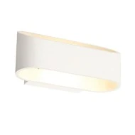 Επίτοιχο λευκό ματ φωτιστικό μεταλλικό LED COB 2x3W 2 δέσμεων UP-DOWN 4000K ενδιάμεσο φως
