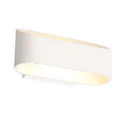 Επίτοιχο λευκό ματ φωτιστικό μεταλλικό LED COB 2x3W 2 δέσμεων UP-DOWN 4000K ενδιάμεσο φως