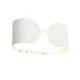 Επίτοιχο λευκό ματ φωτιστικό μεταλλικό LED COB 2x3W 2 δέσμεων 4000K ενδιάμεσο φως