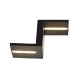 Επίτοιχο μεταλλικό μαύρο ματ φωτιστικό LED SMD 2x4W 3000K θερμό φως