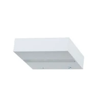 Επίτοιχο μεταλλικό λευκό ματ φωτιστικό LED SMD 1x4W 3000K θερμό φως τετράγωνο