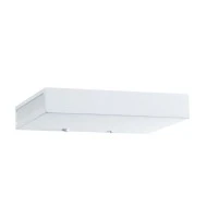 Επίτοιχο μεταλλικό λευκό ματ φωτιστικό LED SMD 1x4W 3000K θερμό φως ορθογώνιο με πλαϊνό φωτισμό
