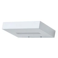 Επίτοιχο μεταλλικό λευκό ματ φωτιστικό LED SMD 1x4W 3000K θερμό φως ορθογώνιο