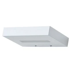 Επίτοιχο μεταλλικό λευκό ματ φωτιστικό LED SMD 1x4W 3000K θερμό φως ορθογώνιο
