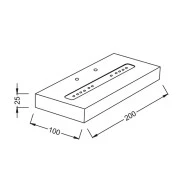 Επίτοιχο μεταλλικό λευκό ματ φωτιστικό LED SMD 1x5W 3000K θερμό φως