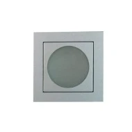 Led σποτ τοίχου χωνευτό τετράγωνο αλουμινίου 1W 6000k ψυχρό φως εσωτερικού χώρου 
