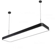 Led panel φωτιστικό μαύρο επίτοιχο & κρεμαστό 30x120cm 60W 4000k ενδιάμεσο φως 5800lm