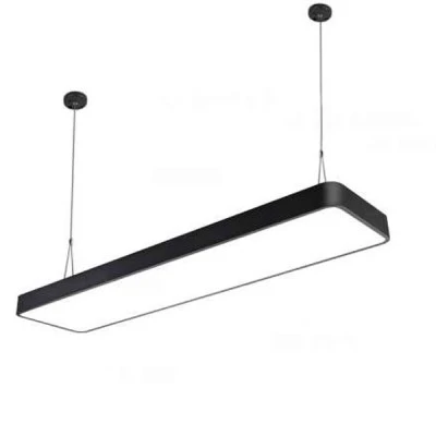 Led panel φωτιστικό μαύρο επίτοιχο & κρεμαστό 30x120cm 60W 6000k ψυχρό φως 6000lm