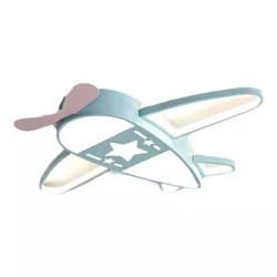 Παιδικό φωτιστικό LED "AIRPLANE" 55W 3 επιλογές φωτισμού 3000K - 4000K - 6000K dimmable με ασύρματο τηλεχειριστήριο 