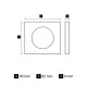 Πλαίσιο Legrand Gang Ash Grey μίας θέσης 90x82x9mm