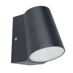 LED απλίκα εξωτερικού χώρου 6W 230V AC 3000k θερμό λευκό φως 400lm δέσμης 100° στεγανή IP54
