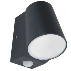 Απλίκα εξωτερικού χώρου με αισθητήρα 6W 230V AC 3000k θερμό λευκό φως 400lm δέσμης 100° IP54