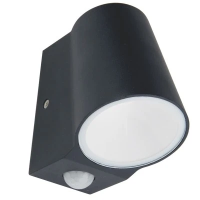 Απλίκα εξωτερικού χώρου με αισθητήρα 6W 230V AC 3000k θερμό λευκό φως 400lm δέσμης 100° IP54