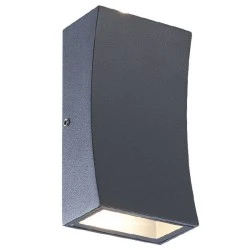 LED επίτοιχη απλίκα εξωτερικού χώρου 6W 230V 3000k θερμό λευκό φως 180lm δέσμης 89° στεγανή IP65