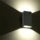 LED επίτοιχη απλίκα εξωτερικού χώρου 6W 230V 3000k θερμό λευκό φως 180lm δέσμης 89° στεγανή IP65