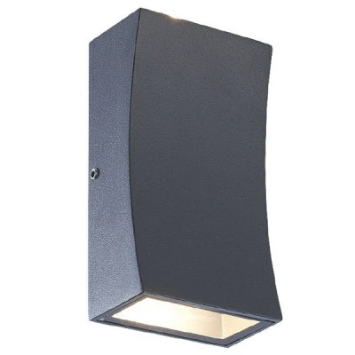 LED επίτοιχη απλίκα εξωτερικού χώρου 6W 230V 3000k θερμό λευκό φως 180lm δέσμης 89° στεγανή IP65
