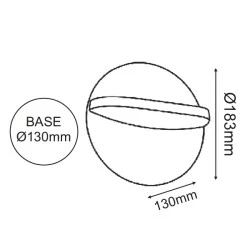 Επίτοιχο φωτιστικό LED SMD 16W 230V AC 790lm δέσμης 120° 3000k θερμό λευκό φως στεγανό IP65 30000h