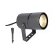 LED φωτιστικό κήπου 9W 230V AC θερμό λευκό φως 3000k 300lm δέσμης 15-50° στεγανό IP65 30000h