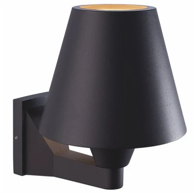 Απλίκα εξωτερικού χώρου επίτοιχη 222x222x175mm για λάμπες E27 230V AC σκούρο γκρι στεγανή IP65