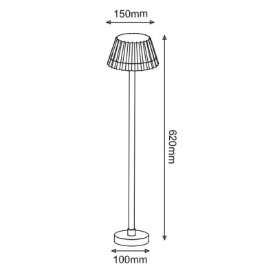Φωτιστικό κολωνάκι εξωτερικού χώρου LED SMD POST 10W 230V AC 3000k θερμό φως 400lm δέσμης 130° Φωτιστικό κολωνάκι εξωτερικού χώρου LED SMD POST 10W 230V AC 3000k θερμό φως 400lm δέσμης 130°