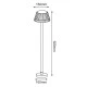 Φωτιστικό κολωνάκι εξωτερικού χώρου LED SMD POST 10W 230V AC 3000k θερμό φως 400lm δέσμης 130° Φωτιστικό κολωνάκι εξωτερικού χώρου LED SMD POST 10W 230V AC 3000k θερμό φως 400lm δέσμης 130°