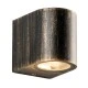 Απλίκα επίτοιχη αλουμινίου για λάμπες GU10 LUMINAIRE 230V AC χρυσή μαύρη εξωτερικού χώρου στεγανή IP65
