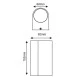 Επίτοιχο φωτιστικό απλίκα WALL LUMINAIRE GU10 230V AC MAX.2X35W λευκό ματ στεγανό IP54