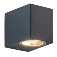 Επίτοιχη απλίκα WALL LUMINAIRE αλουμινίου για λαμπτήρες GU10 230VAC σκούρο γκρι εξωτερικού χώρου στεγανή IP65