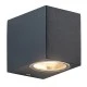 Επίτοιχη απλίκα WALL LUMINAIRE αλουμινίου για λαμπτήρες GU10 230VAC σκούρο γκρι εξωτερικού χώρου στεγανή IP65