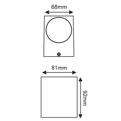Επίτοιχο φωτιστικό απλίκα GU10 MAX.35W 230V AC λευκό ματ εξωτερικού χώρου στεγανό IP65