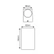 Επίτοιχο φωτιστικό απλίκα αλουμινίου WALL LUMINAIRE GU10 230V AC MAX.2X35W σκούρο γκρι στεγανό IP65