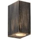 Επίτοιχη απλίκα για λάμπες GU10 WALL LUMINAIRE 230V AC χρυσό μαύρο στεγανό IP65