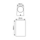 Επίτοιχη απλίκα για λάμπες GU10 WALL LUMINAIRE 230V AC χρυσό μαύρο στεγανό IP65