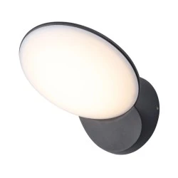 Επίτοιχο φωτιστικό LED SMD 14W 230V 3000k θερμό λευκό φως 630lm δέσμης 110° σκούρο γκρι στεγανό IP54
