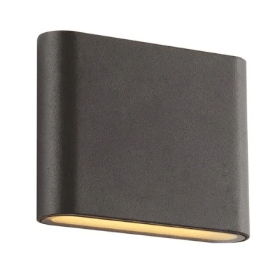 Φωτιστικό επίτοιχο LED SMD 7W σκούρο γκρι 230V AC 310lm δέσμης 60° 3000k θερμό λευκό φως στεγανό IP54 30000h Φωτιστικό επίτοιχο LED SMD 7W σκούρο γκρι 230V AC 310lm δέσμης 60° 3000k θερμό λευκό φως στεγανό IP54 30000h