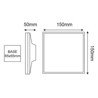 Επίτοιχο φωτιστικό LED SMD WALL LUMINAIRE 8W 230V 450lm δέσμης 110° 3000k θερμό λευκό φως IP54